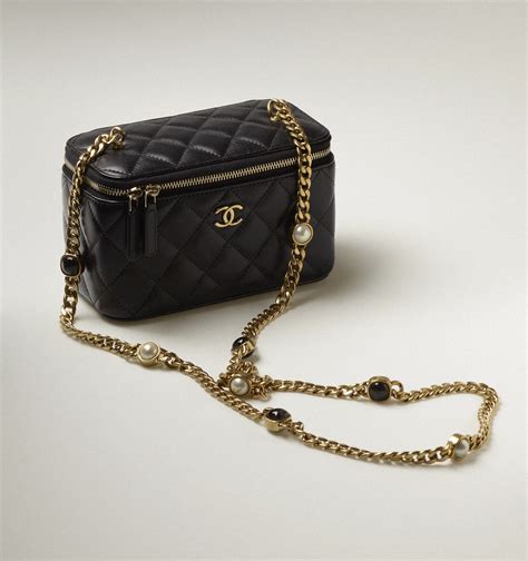 chanel small vanity with chain price|chanel clutch bag with chain.